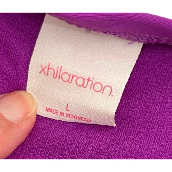 Xhilaration Purple With Gold Sheen & Metal Braided Side Detail Bikini Bottom, L - Picture 9 of 9